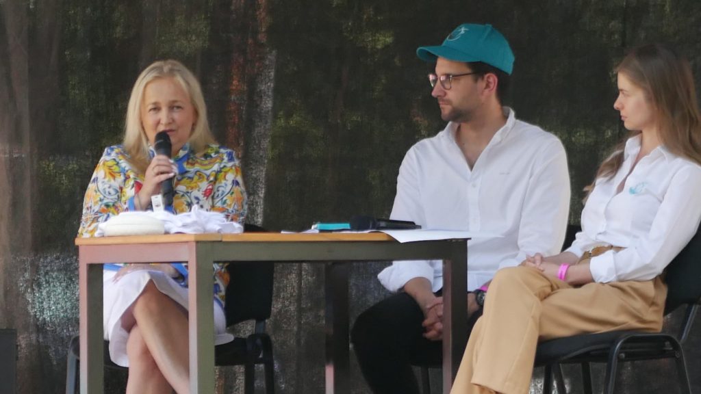 Dr. Melles Melinda a Break Free kampányról beszél az Egyfeszten a drogmegelőzés fontosságáról.